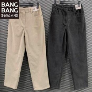 뱅뱅 HC04 가을 여성 코듀로이 일자 스판 면바지 가을겨울 인밴드스판 스트레이 S11243356