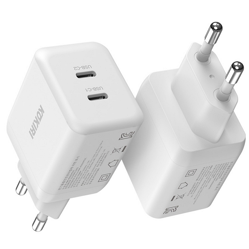 ũ���� �ڳ��� PD PPS 35W 2��Ʈ GaN ������ KWC-R35DGPD2C