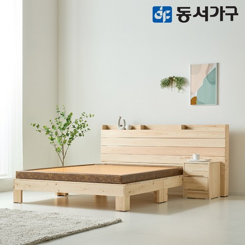 동서가구 로제 호텔형 편백나무 흙침대 S [황토]