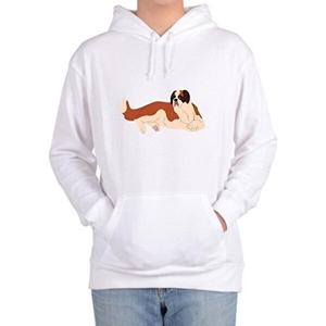 패션 JHP29T3U_51HD 후드티 DOG 세인트버나드 포도주