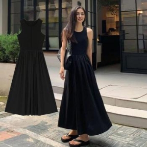 오노마 ONM 여성 원피스 햅번롱원피스 블랙 나시l 41322790