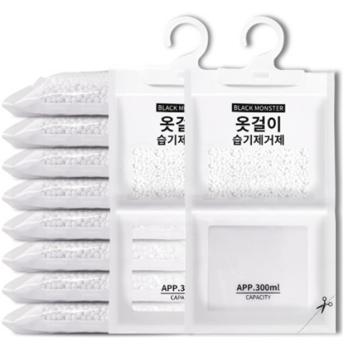 블랙몬스터 ㅤ옷걸이 습기제거제 150g (10개)_이미지