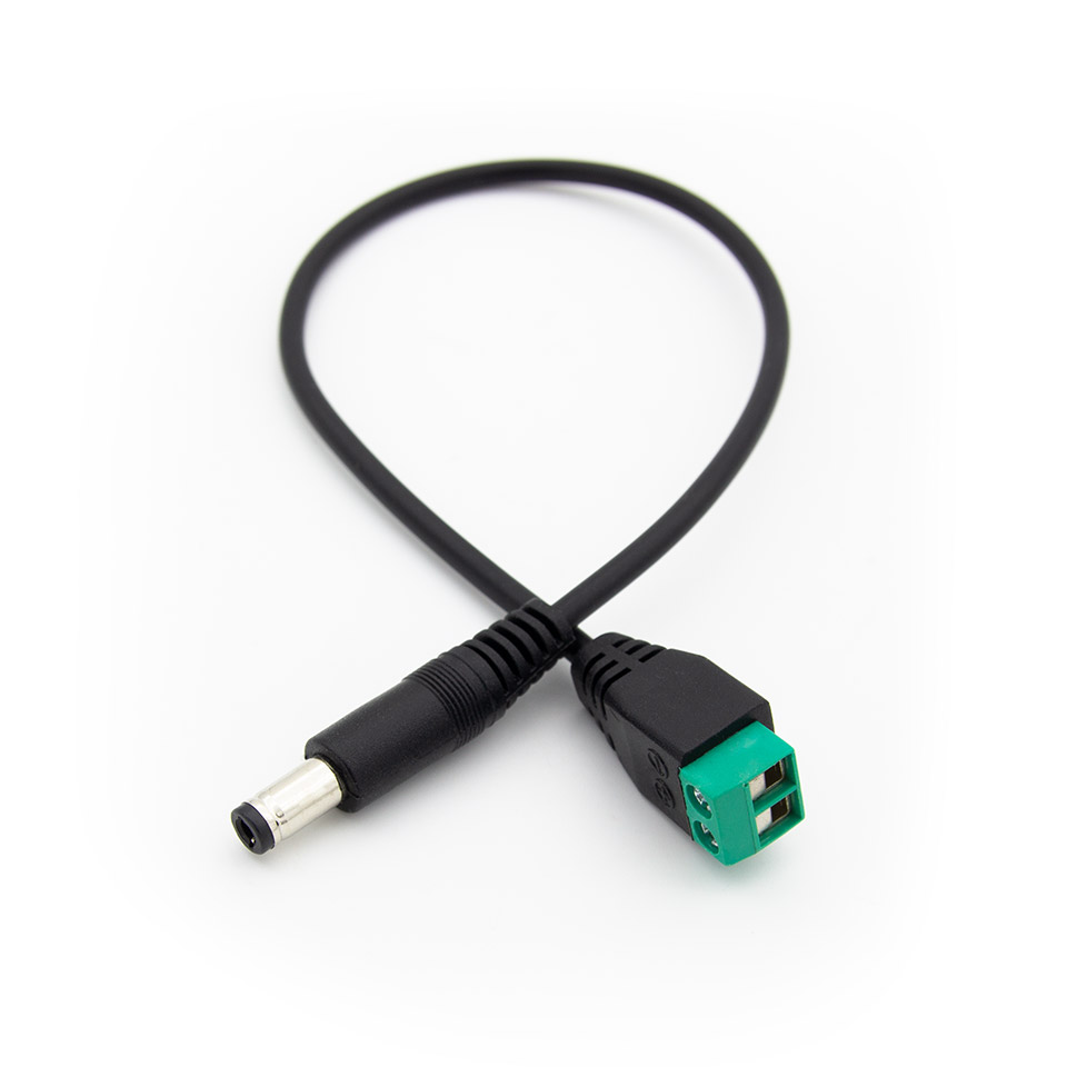 탑라인에이치디 솔탑 DC 전원 to 터미널 블록 2핀 변환 케이블