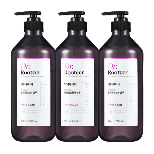 케라시스 닥터루티어 맥주효모 샴푸 파우더리 머스크향 800ml (3개)_이미지