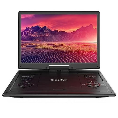 BOIFUN 15.7인치 휴대용 DVD 플레이어 (해외구매)