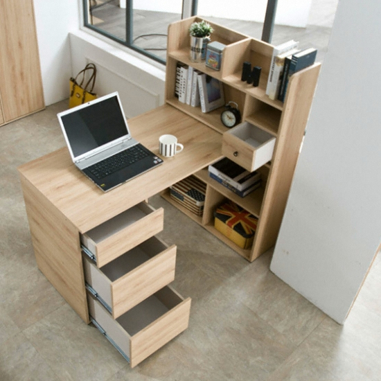 히트디자인 로헬 책상+책장 세트 (1200x600)_이미지