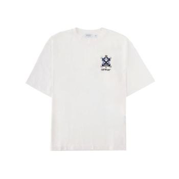 오프화이트 콘 로고 티셔츠 화이트 154290884