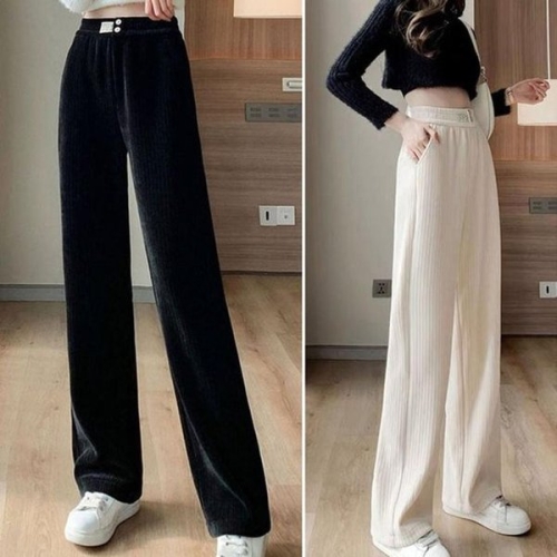 울바 MEJ233QR_61_61 여성 여성겨 지 골지 바지 BYD-139_이미지