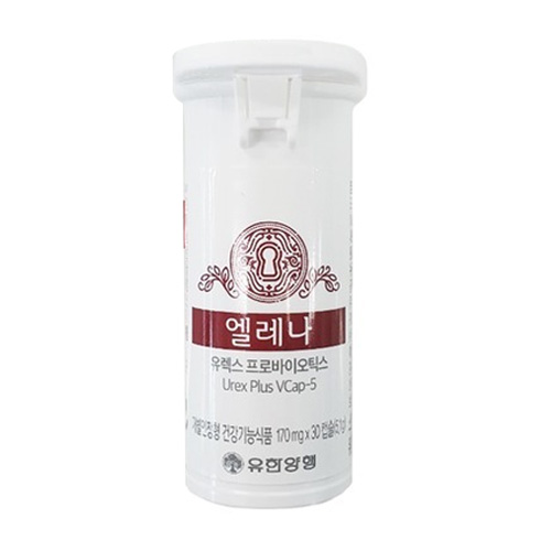 유한양행 엘레나 UREX 프로바이오틱스 유산균 170mg 30캡슐이미지입니다. 누르면 해당 게시물로 새창이동합니다.