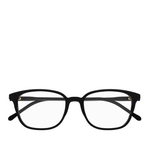 블랙 렉탱귤러 풀 림 플라스틱 안경테 GG1213O 001 BLACK BLACK TRANSPARE 53