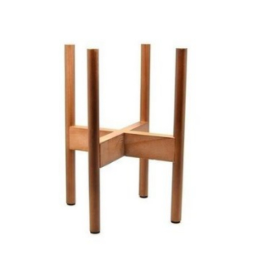 코모가든 원목 화분 받침대 우드스텐드 미니 내경 15cm 월넛
