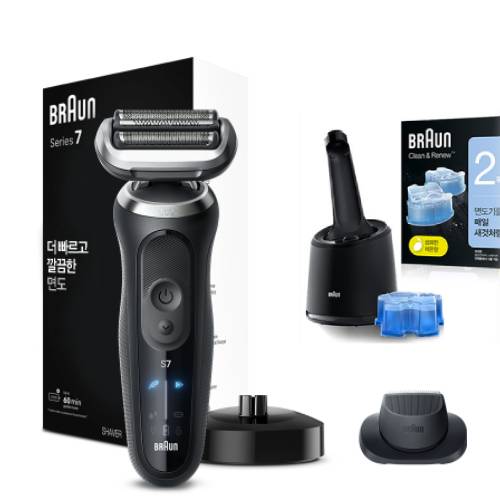 브라운 시리즈7 72-N4200cs (1개+세척충전스테이션+세정액2개)_이미지