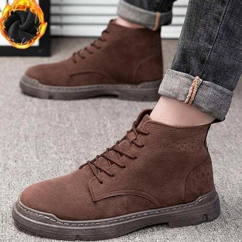 셀러허브 패션 슈썸 남성 캐주얼 스웨이드 재질 키높이 기모 워커 TTG02 11436240A