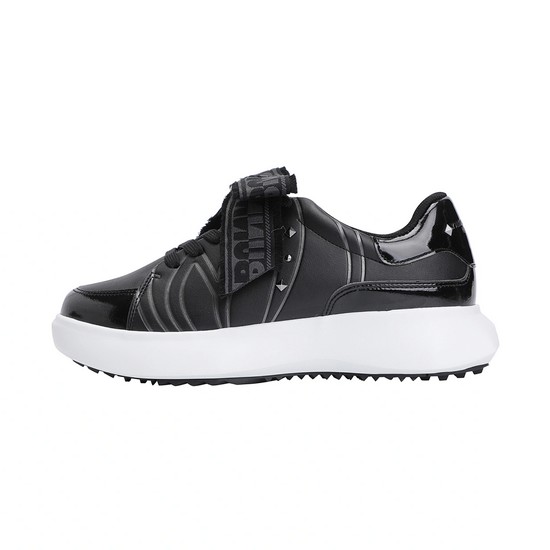 마스터바니에디션 탈착 배색 리본 스파이크리스 골프화 421E3SE102_BK