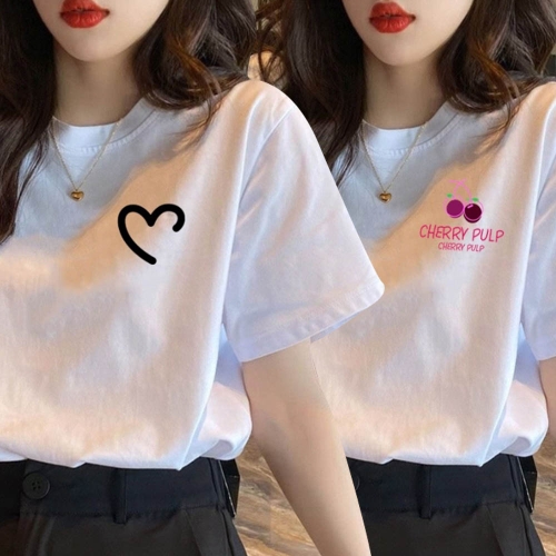 샵앤 여성 3XL까지 캐주얼 반팔 티셔츠 WLD-WSH-SIS019