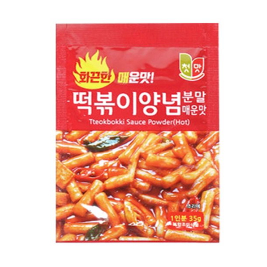 첫맛 떡볶이양념 분말 매운맛 35g (1개)