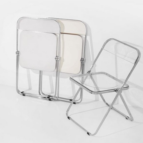 투명 아크릴 인테리어 접이식 의자