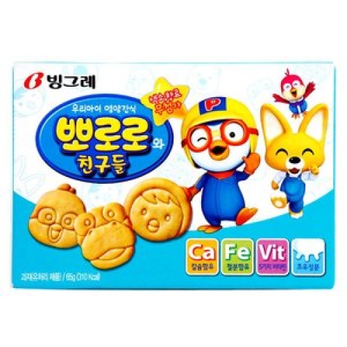빙그레 뽀로로와 친구들 플레인 65g (1개)_이미지