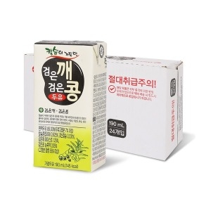 서울우유 검은깨.검은콩 두유 190ml x 24입 1박스
