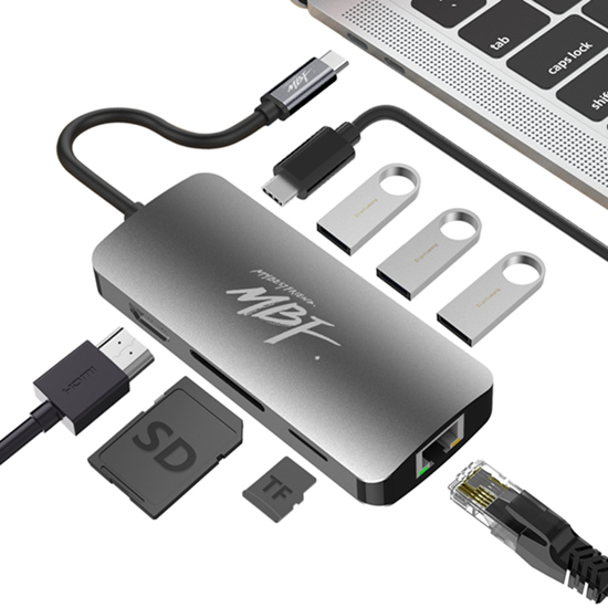 엠비에프 MBF-UC8IN1AC (8포트/USB 3.0 Type C)