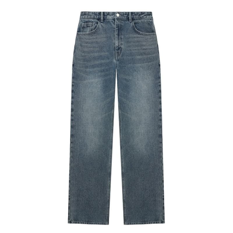 TNGT 국내판 긴바지 Straight Fit Denim Pants Vintage Blue TNPA6E106B3