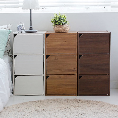 아이리스코리아 3단 도어형 공간박스 수납장_이미지