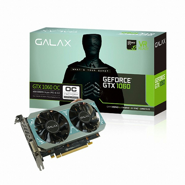 갤럭시 GALAX 지포스 GTX1060 GAMER OC D5 6GB_이미지