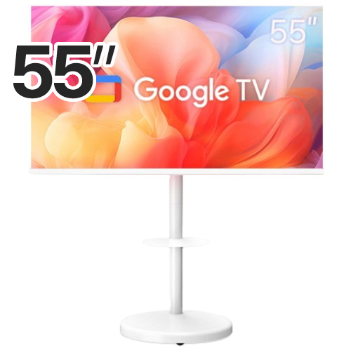 이노스 삼탠바이미 55UHD QLED 화이트 스마트 AI 구글3.0 이동형 패키지 (이노스 FS-30)_이미지