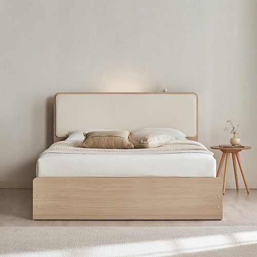 스칸디아 디럭스 패브릭 쿠션형 평상형 호텔침대 SS (30T프리미엄독립)_이미지