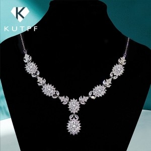 스털링 모이사 나이트 모이사나이트 다이아몬드 대용 모사나이트 진짜 펜던트 Necklace100 % 925 실버 해
