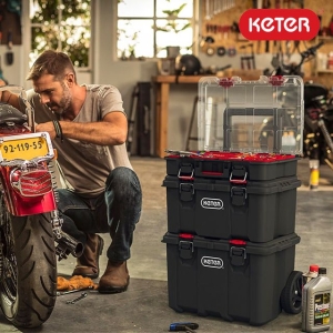 케터 스택 앤 롤 3단 공구박스 세트 오거나이저+툴박스+카트_이미지