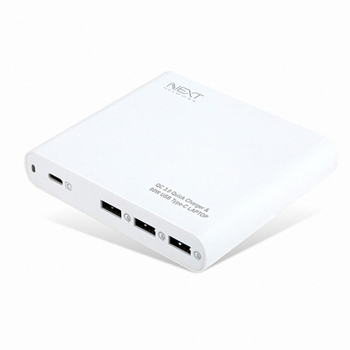 이지넷유비쿼터스 NEXTU PD 80W 4포트 충전기 NEXT-QTC604NB_이미지