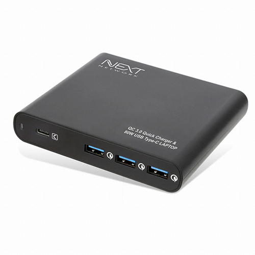 이지넷유비쿼터스 NEXTU PD 80W 4포트 충전기 NEXT-QTC604NB_이미지