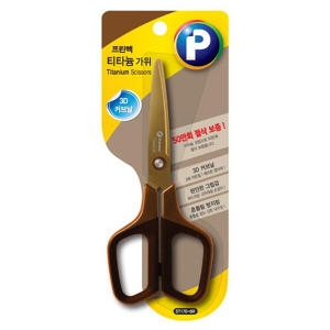 프린텍 커브 티타늄 가위 중형 ST170-BR (1개)
