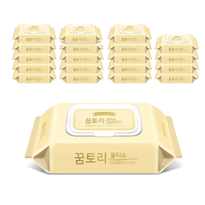 더 도톰한 골드 물티슈 캡형 60매