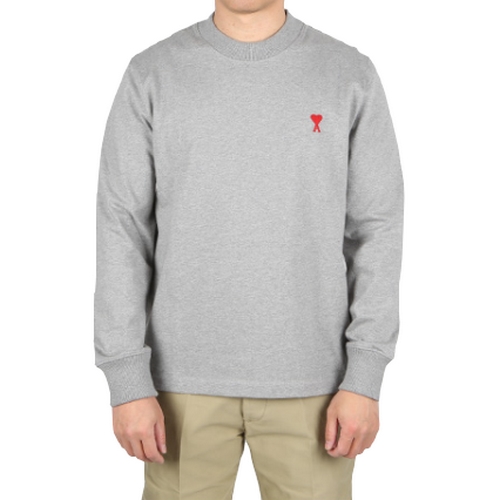 AMI 하트로고 긴팔티 E22UTS200 701 (055, 그레이)