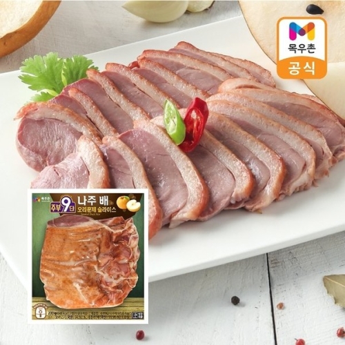 목우촌 주부9단 나주배 오리훈제 슬라이스 200g (10개)_이미지