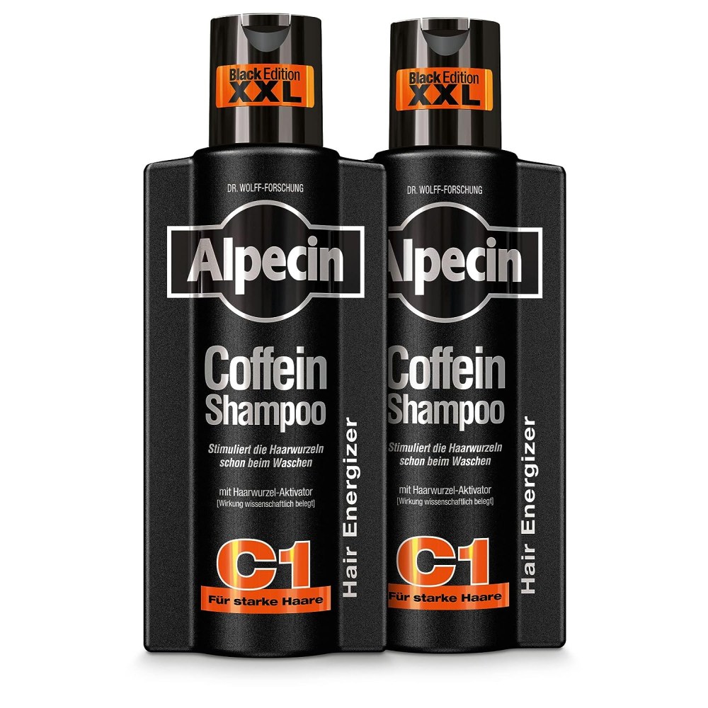 알페신 카페인 샴푸 C1 블랙 에디션 375ml (2개)_이미지