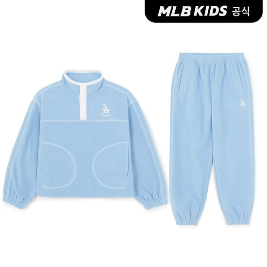 아웃도어 걸즈 폴라폴리스 맨투맨세트 LA L.Blue 7FS2B2656-07BLL