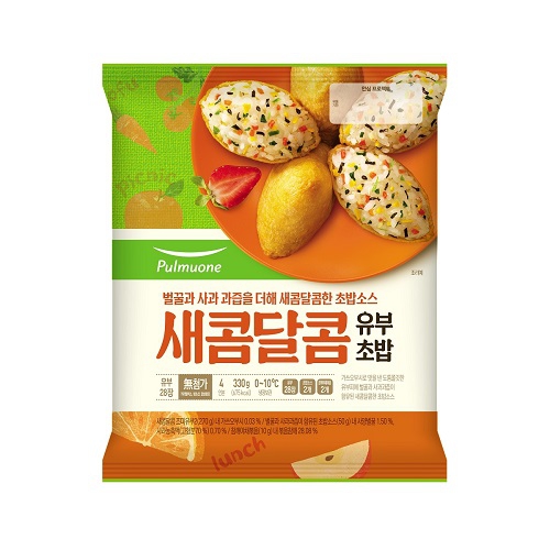 풀무원 새콤달콤 유부초밥 330g (4개)_이미지