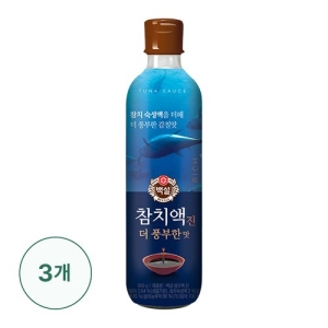 CJ 백설 참치액 진더풍부한맛 900g3개_이미지