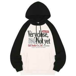 오드스튜디오 ODDSTUDIO 베리클로즈 래글런 오버핏 후드 BEIGE/BLACK 5005689958 878375