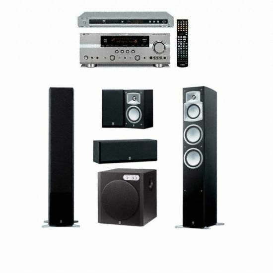 야마하 NS-9502(YST-RSW300) + DVD-S661 + 야마하 AV리시버 (RX-V663)_이미지