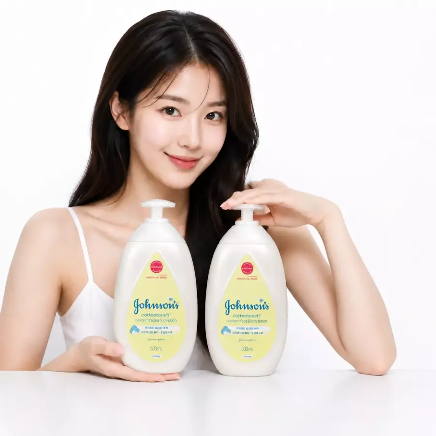 존슨즈베이비 코튼터치 페이스 앤 바디로션 500ml (2개)_이미지