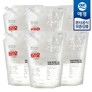 애경 트리오 투명한생각 주방세제 1L (6개)