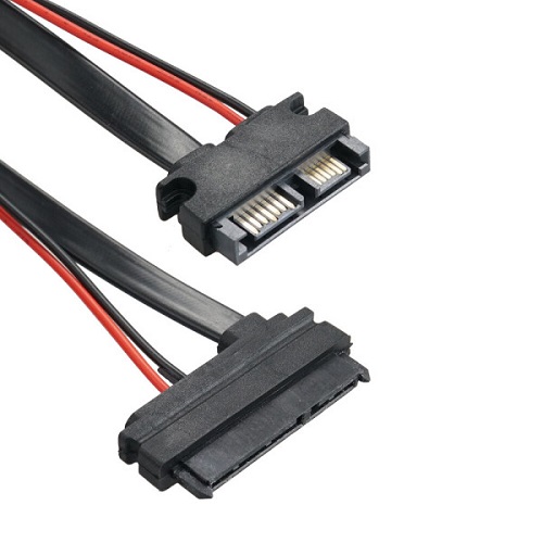 라이트컴 COMS BF481 Slimline SATA to SATA 케이블 (0.3m)_이미지