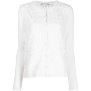 오가닉오스카 드 라 렌타 샹티 레이스 롱 슬리브 가디건 23PN155CLP