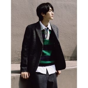 삼성물산 빈폴 로바트 트위드 체크 재킷 애쉬_BC5911C154_이미지