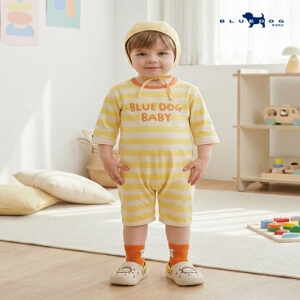 블루독베이비 레터링 7부우주복_YE 4417067507