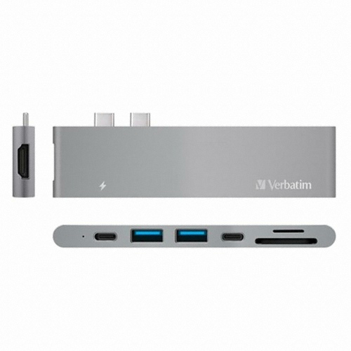 버바팀 4포트 듀얼 Type C 차징 허브 + HDMI_이미지